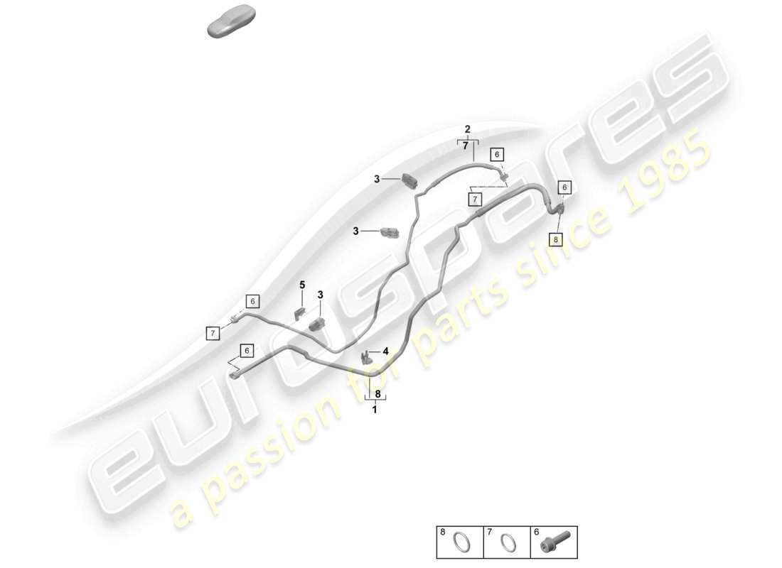 a part diagram from the porsche 2019 (718 cayman gt4) parts catalogue