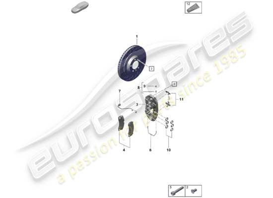 a part diagram from the porsche boxster spyder (2019) parts catalogue