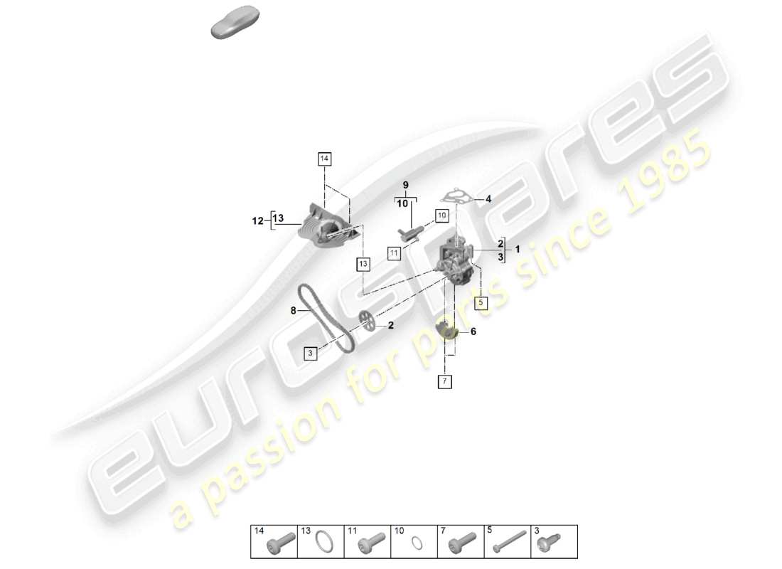 porsche 2023 (cayenne e3 pa) oil pump part diagram