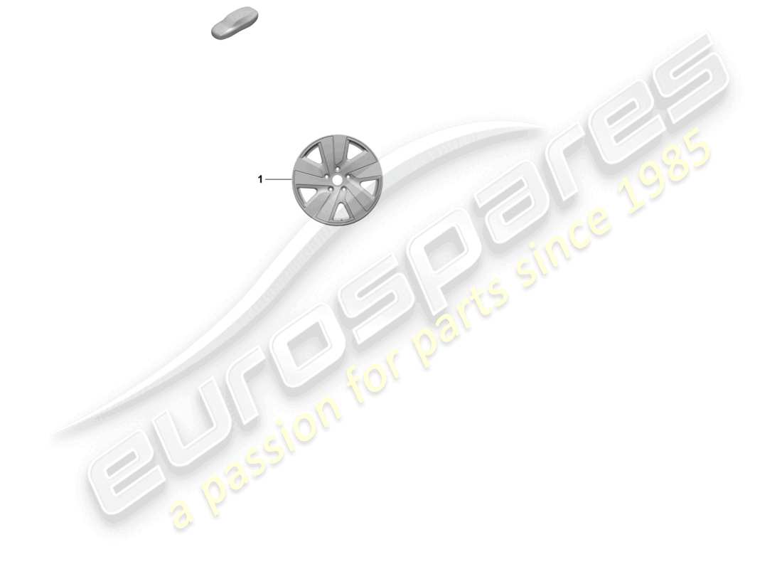 porsche 2025 (taycan 9j1-2) alloy wheel 19 parts diagram