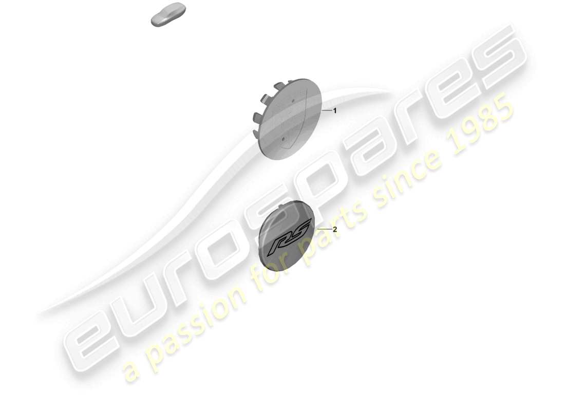 porsche 2025 (718 boxster spyder) hub cap parts diagram