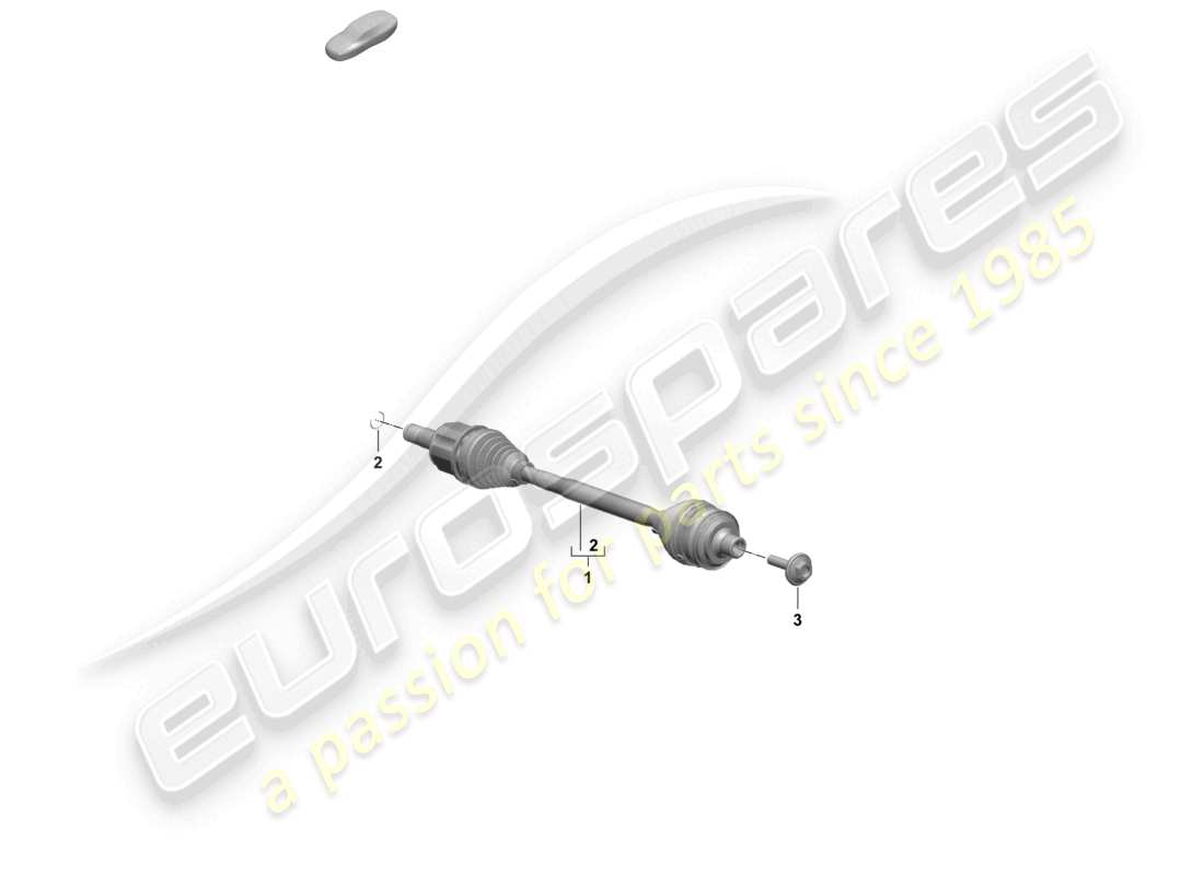 porsche 2025 (macan-e) drive shaft nexteer front axle part diagram