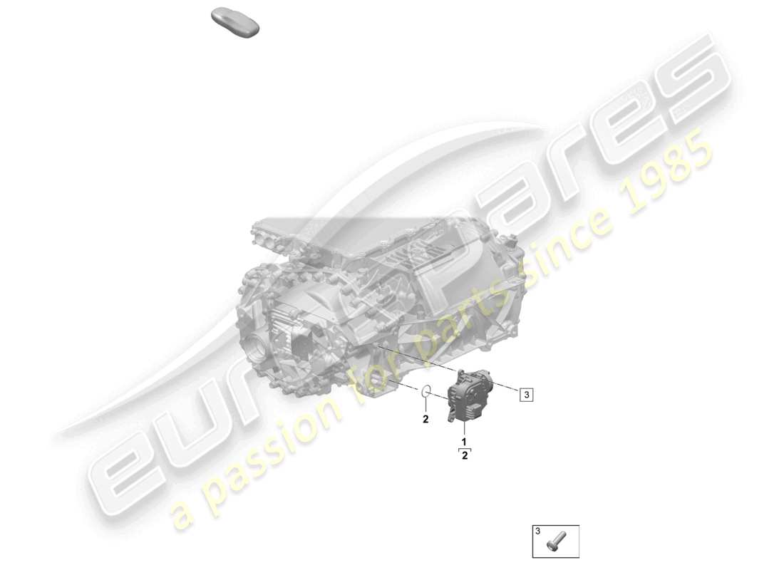 porsche 2024 (macan-e) electronic parking brake gearbox rear axle part diagram