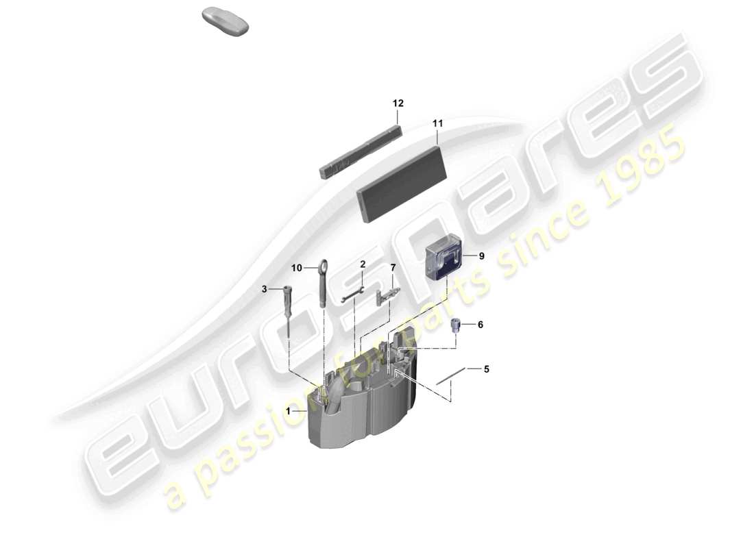 porsche 2024 (cayenne e3 pa) tool jack part diagram