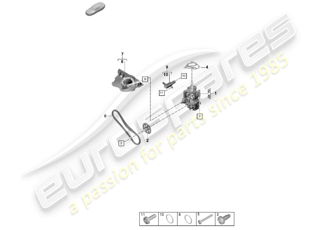 porsche 2024 (cayenne e3 pa) oil pump part diagram