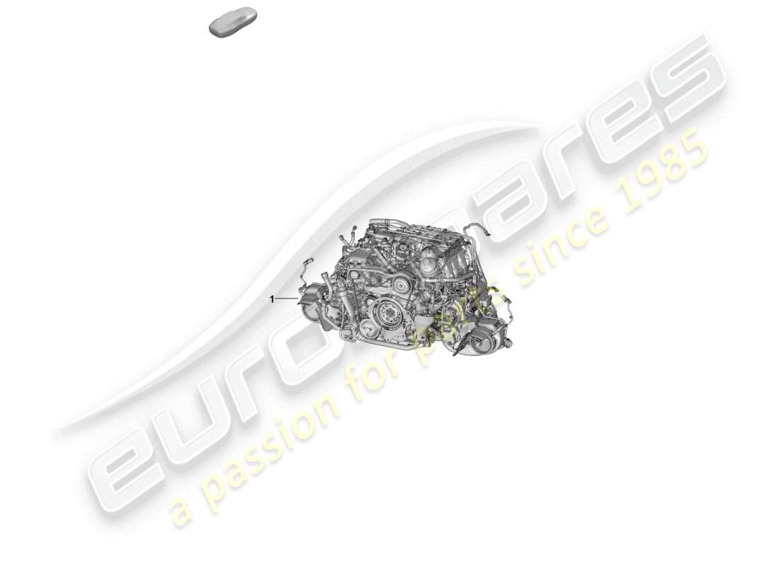 porsche 2021 (992-1) replacement engine (complete) part diagram