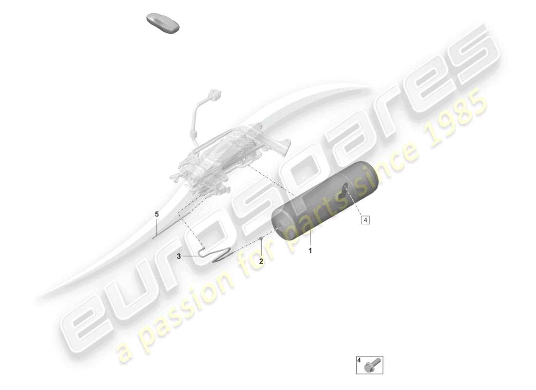 a part diagram from the porsche panamera parts catalogue