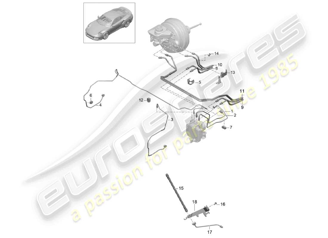 VIEW PARTS DIAGRAMS FROM THE PORSCHE 991 PARTS CATALOGUE a part diagram from the porsche 991 parts catalogue