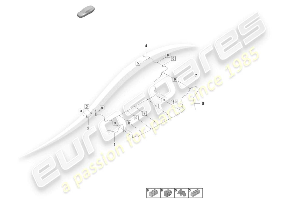a part diagram from the porsche panamera parts catalogue