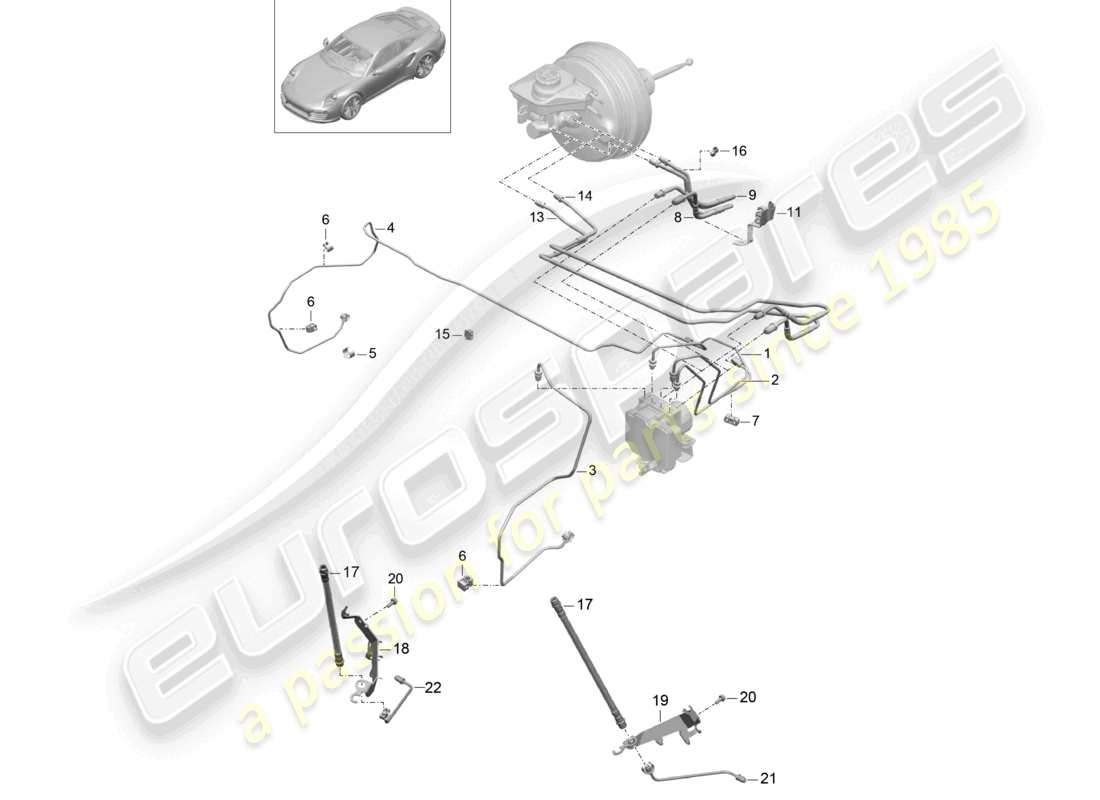 VIEW PARTS DIAGRAMS FROM THE PORSCHE 991 PARTS CATALOGUE a part diagram from the porsche 991 parts catalogue