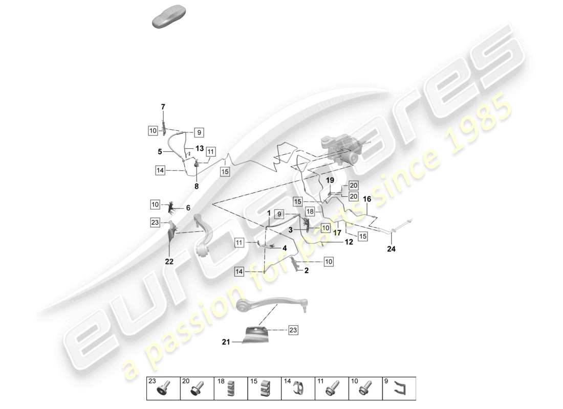 part diagram containing part number pad614746