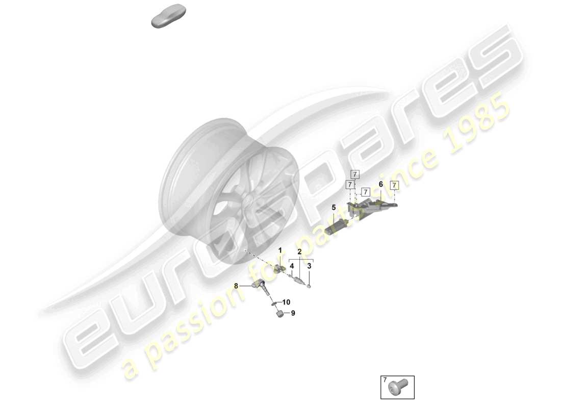 a part diagram from the porsche panamera parts catalogue