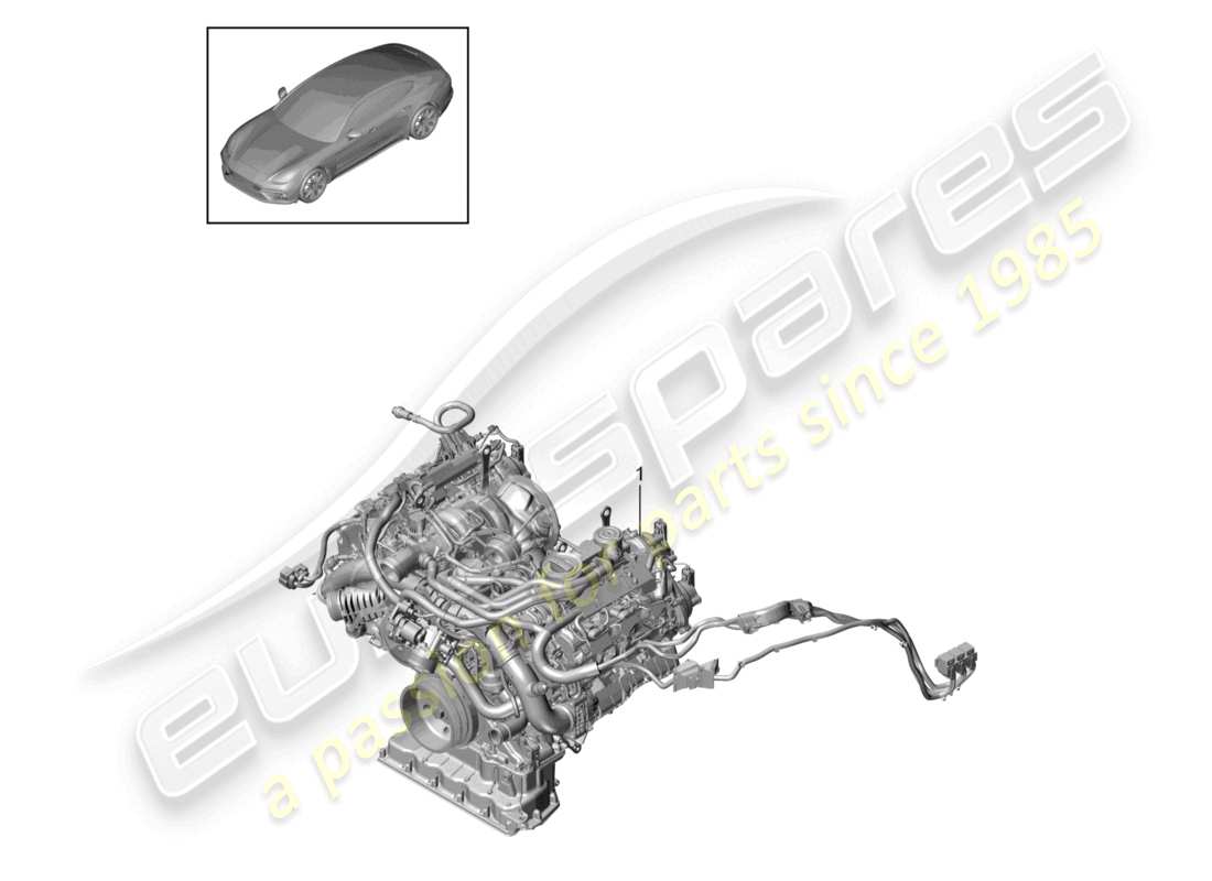 a part diagram from the porsche panamera parts catalogue