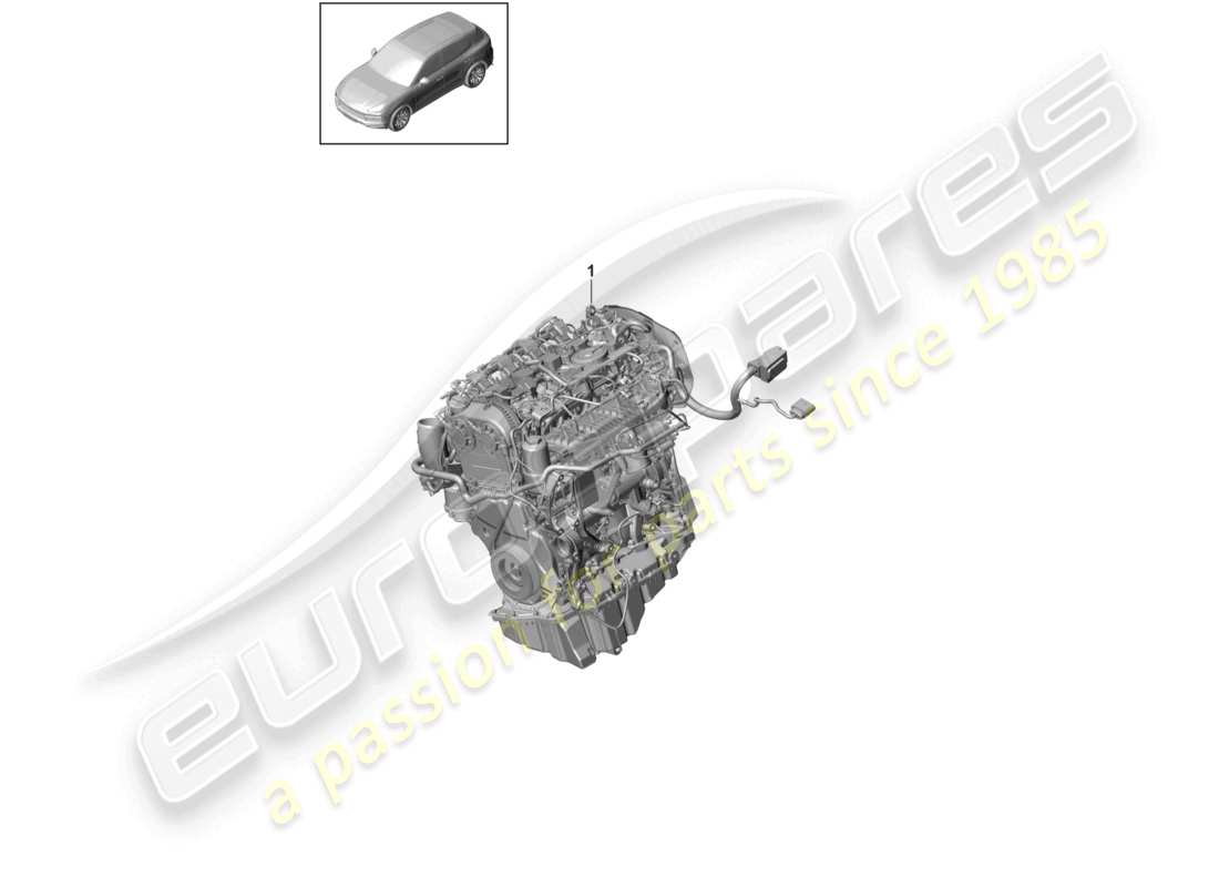 a part diagram from the porsche 2022 (cayenne e3 9ya/9yb) parts catalogue