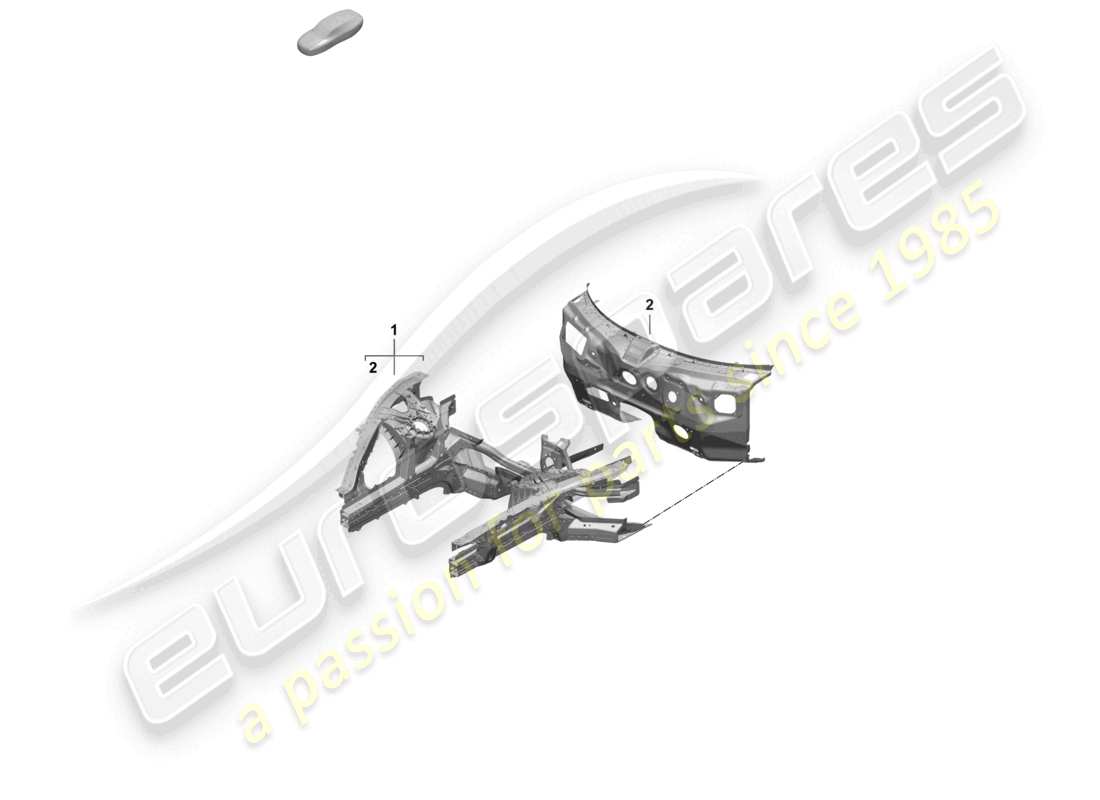 a part diagram from the porsche taycan parts catalogue