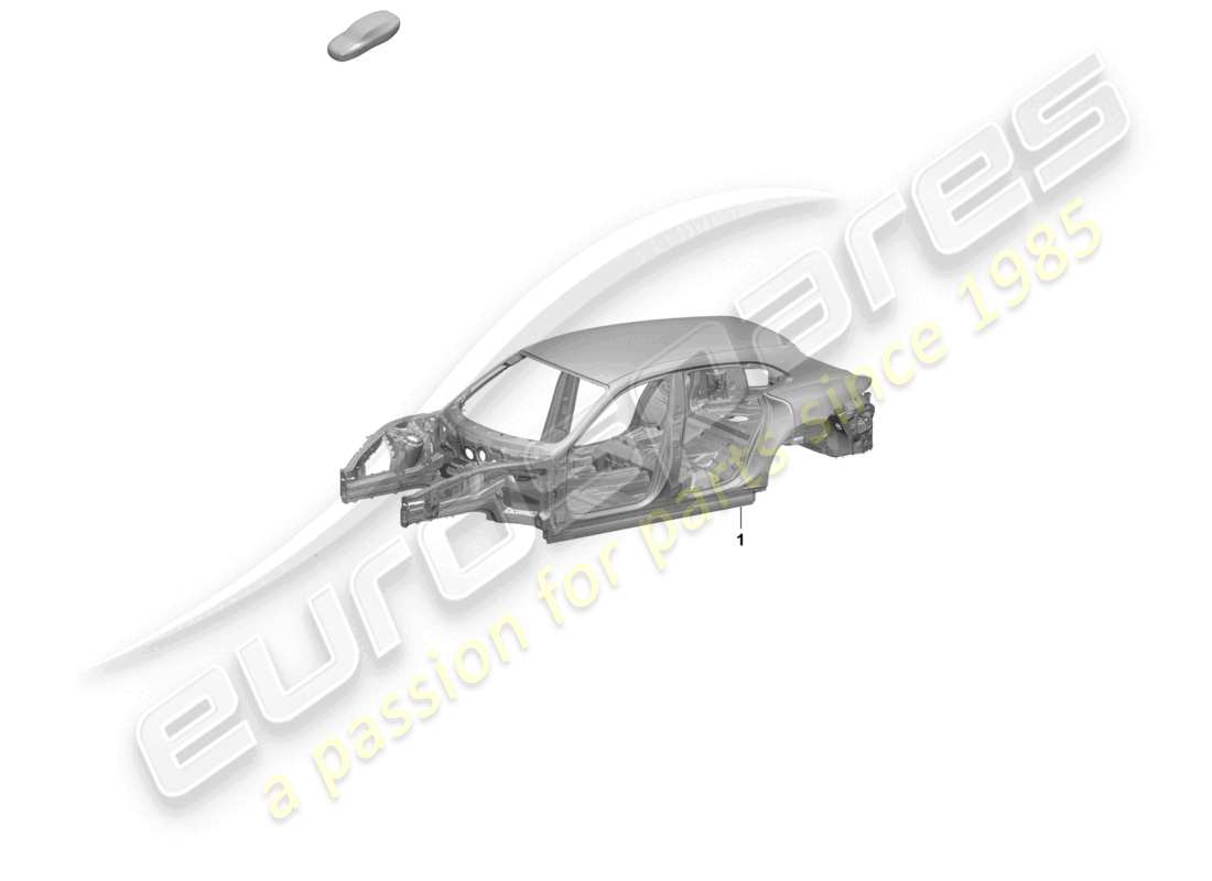 a part diagram from the porsche taycan parts catalogue