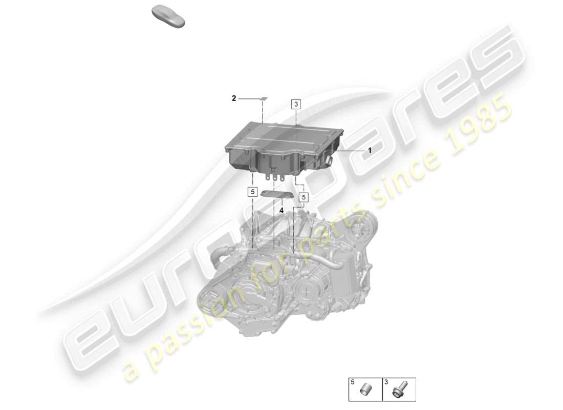 a part diagram from the porsche 2024 (macan-e) parts catalogue