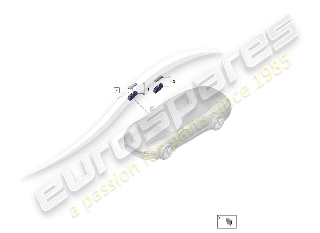 a part diagram from the porsche 2024 (panamera 976) parts catalogue