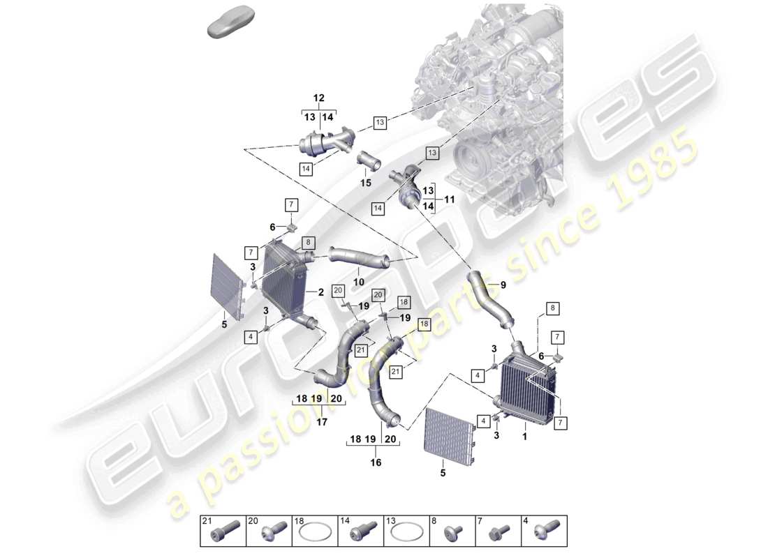 VIEW PARTS DIAGRAMS FROM THE PORSCHE PANAMERA PARTS CATALOGUE a part diagram from the porsche panamera parts catalogue