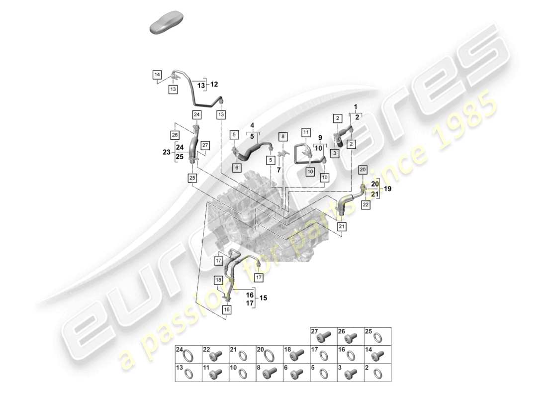 VIEW PARTS DIAGRAMS FROM THE PORSCHE PANAMERA PARTS CATALOGUE a part diagram from the porsche panamera parts catalogue