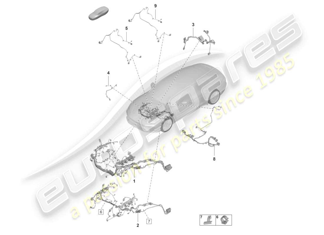 part diagram containing part number pab971595b
