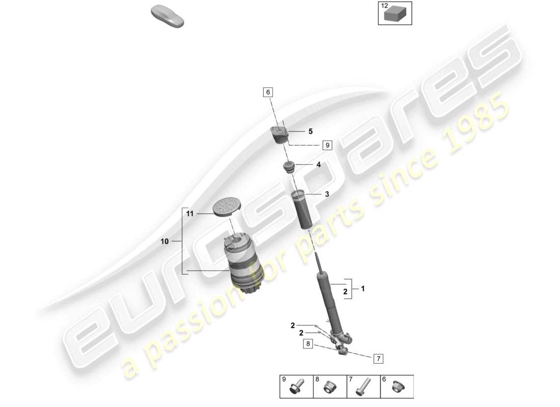 part diagram containing part number pad616297