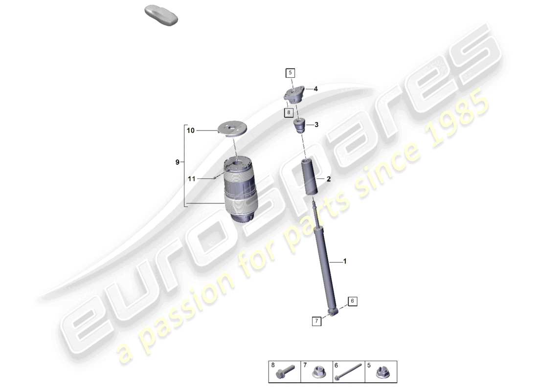 a part diagram from the porsche 2024 (panamera 976) parts catalogue
