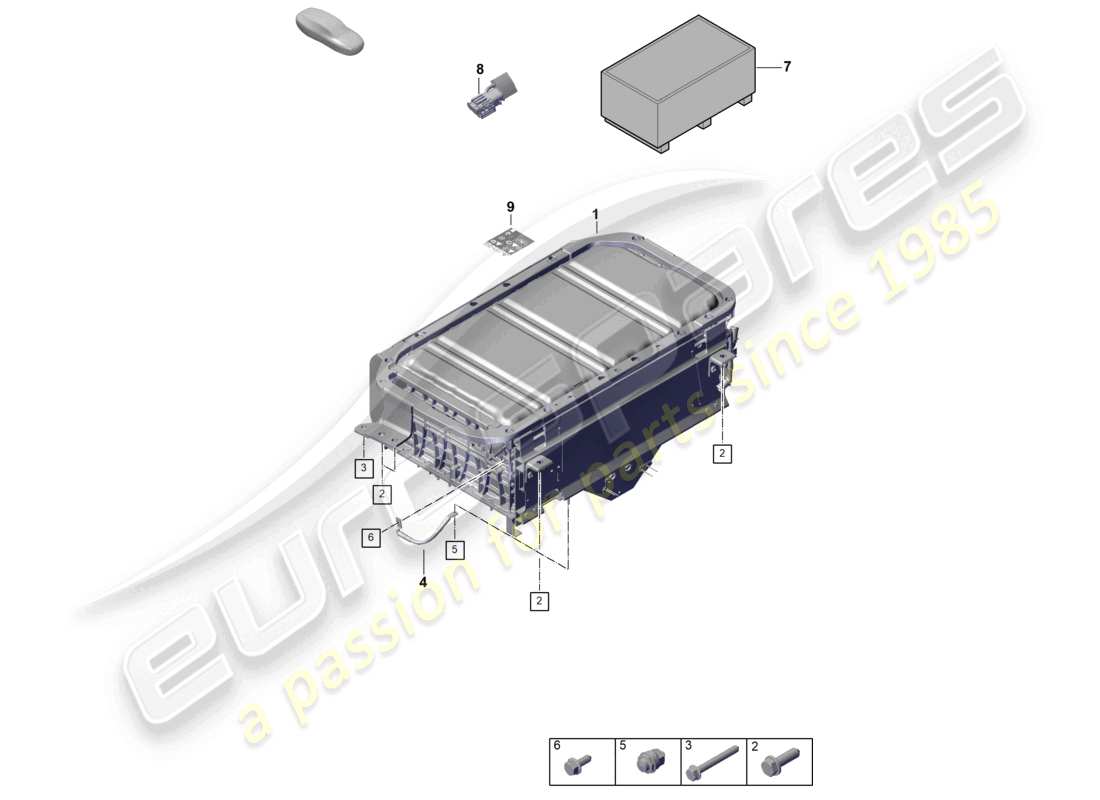 a part diagram from the porsche 2025 (panamera 976) parts catalogue