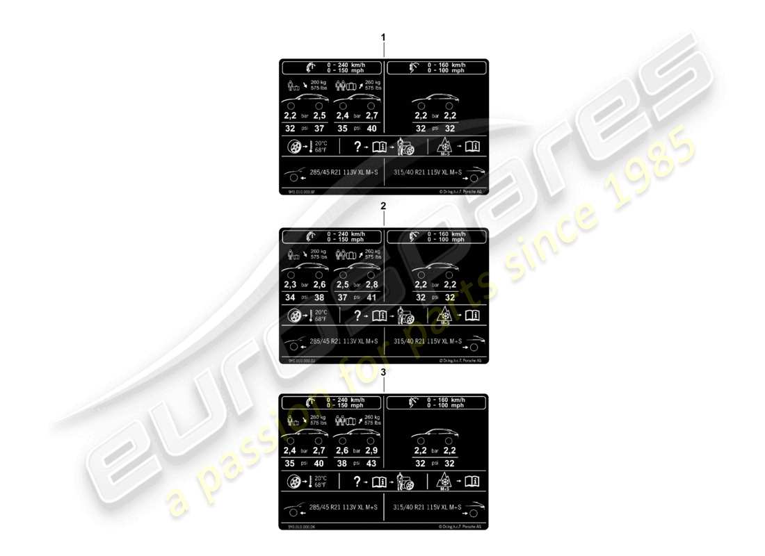 a part diagram from the porsche 2024 (cayenne e3 pa) parts catalogue