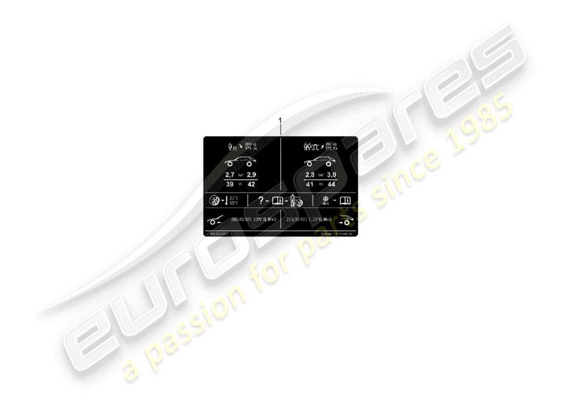 VIEW PARTS DIAGRAMS FROM THE PORSCHE CAYENNE PARTS CATALOGUE a part diagram from the porsche cayenne parts catalogue