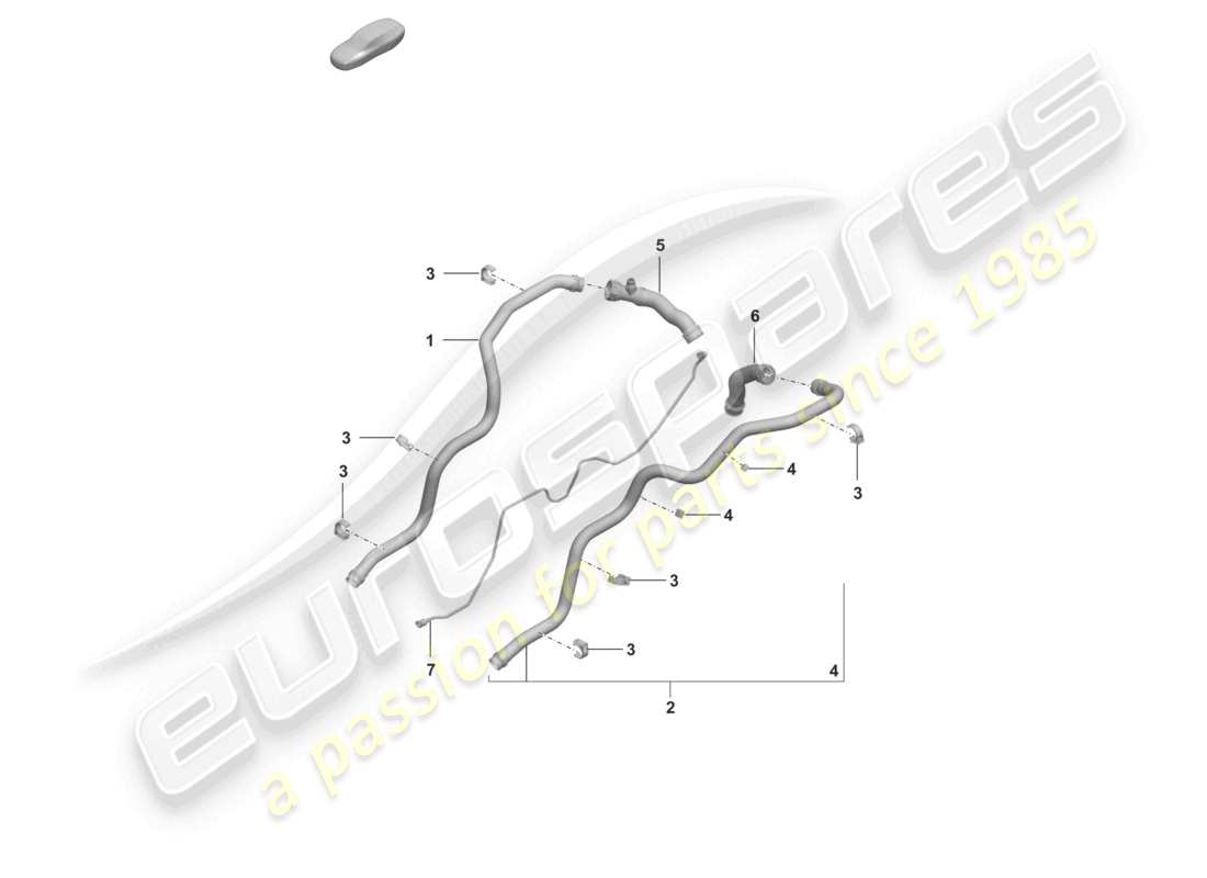 a part diagram from the porsche 2022 (992-1) parts catalogue