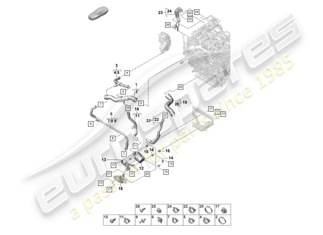 a part diagram from the porsche 2022 (panamera 971-2) parts catalogue