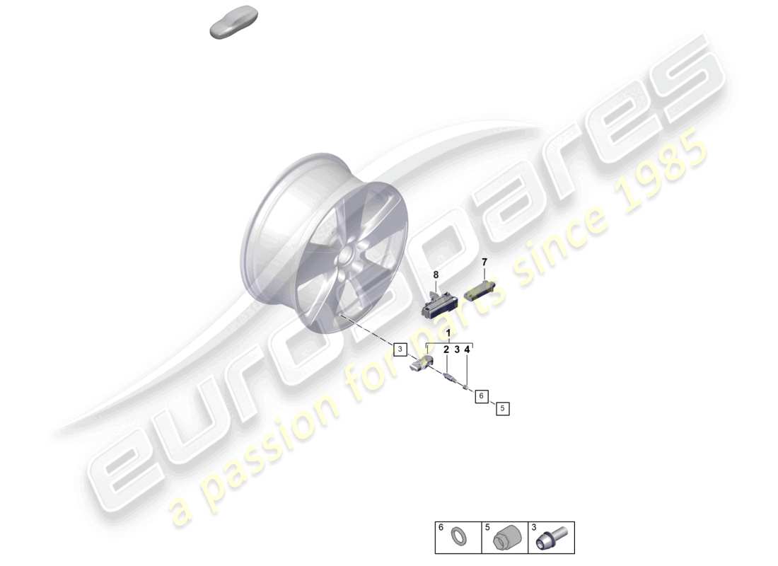 a part diagram from the porsche 2025 (cayenne e3 pa) parts catalogue