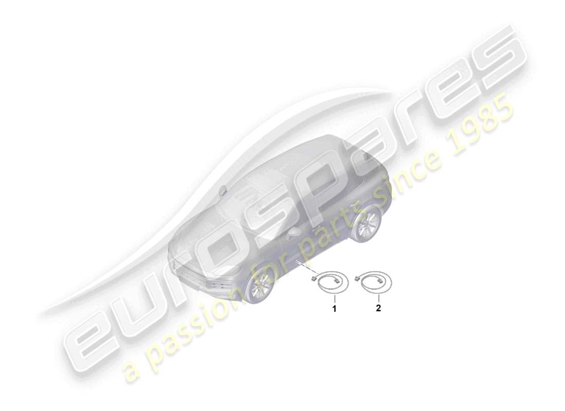a part diagram from the porsche cayenne parts catalogue