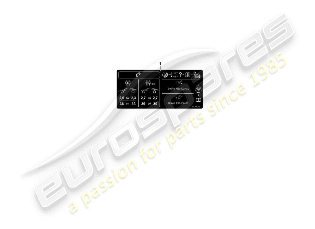 a part diagram from the porsche taycan parts catalogue