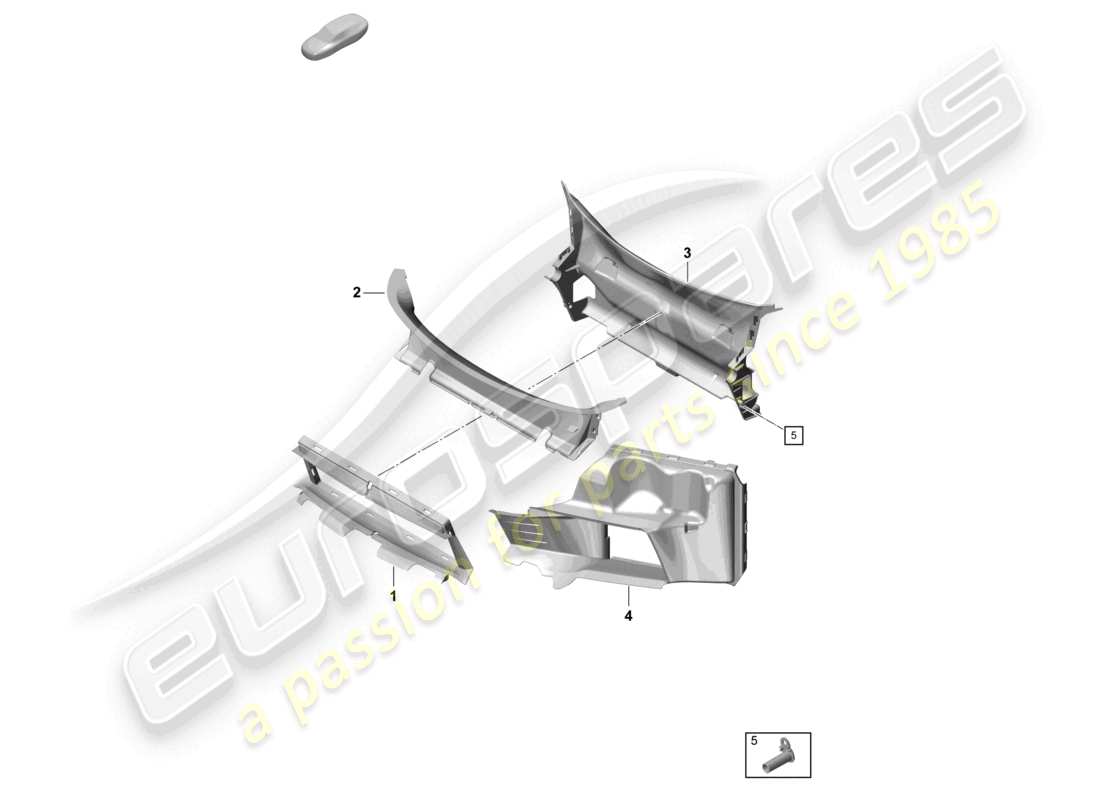 VIEW PARTS DIAGRAMS FROM THE PORSCHE CAYMAN PARTS CATALOGUE a part diagram from the porsche cayman parts catalogue