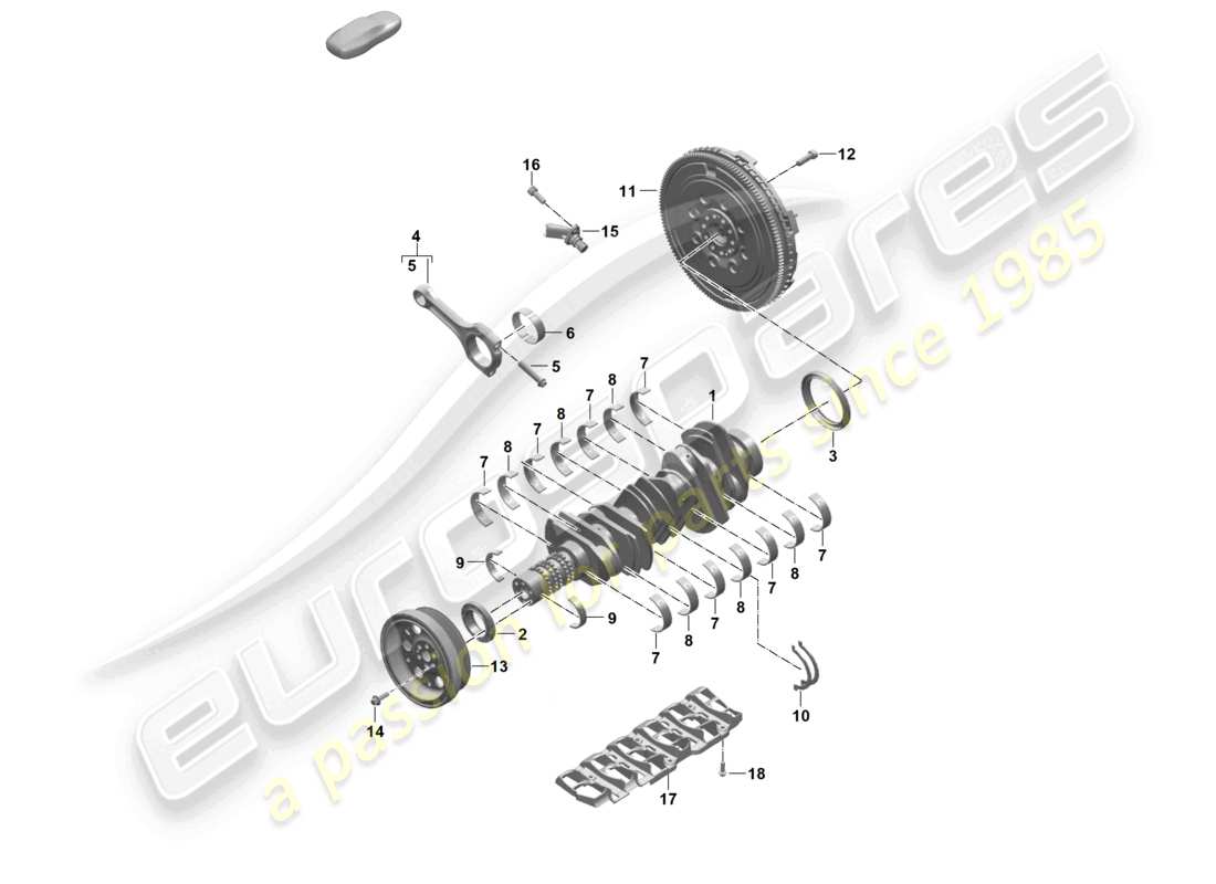 a part diagram from the porsche 992 parts catalogue
