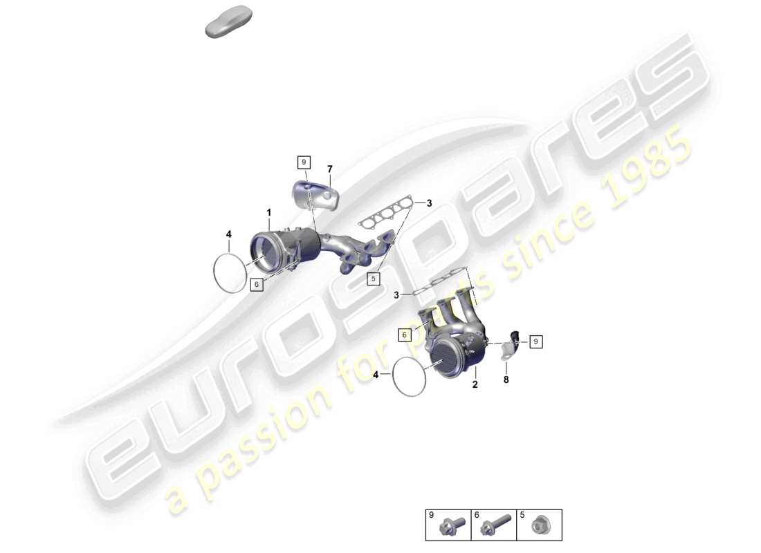 a part diagram from the porsche 2026 (992-2 gt3) parts catalogue