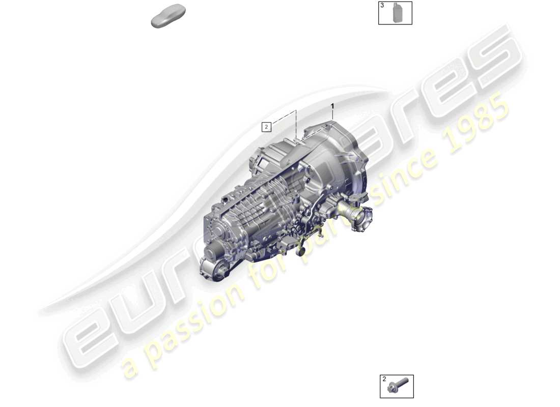 a part diagram from the porsche 992 parts catalogue