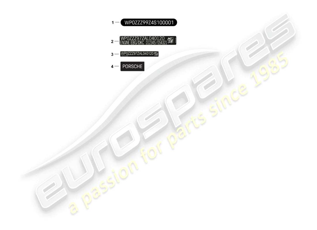 a part diagram from the porsche panamera parts catalogue