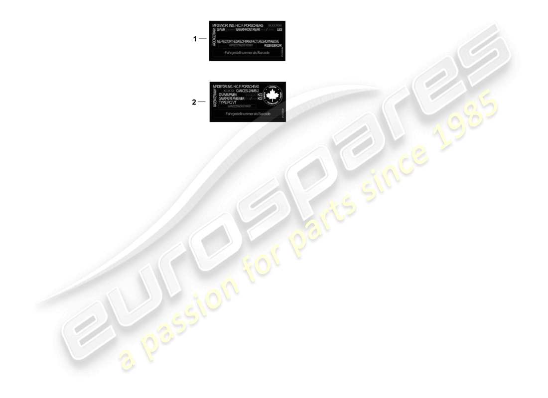 a part diagram from the porsche panamera parts catalogue