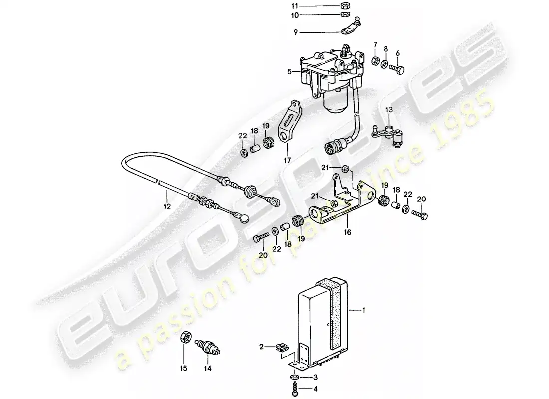 a part diagram from the porsche 924 parts catalogue