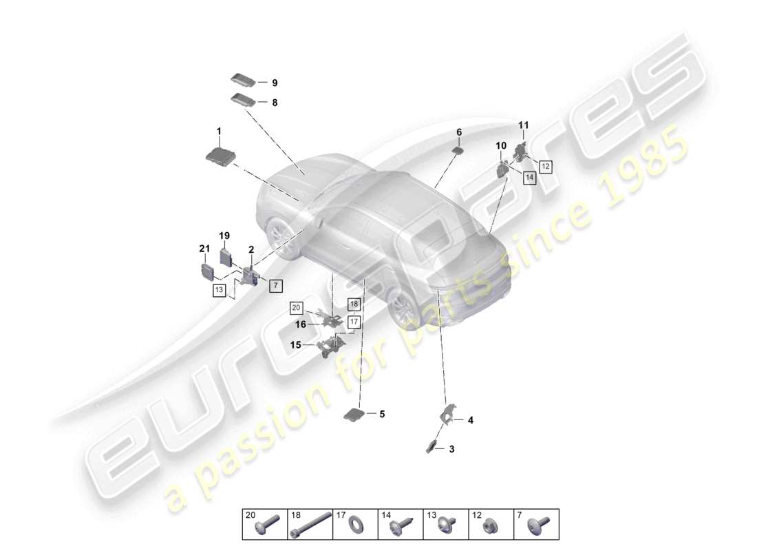part diagram containing part number paf011523