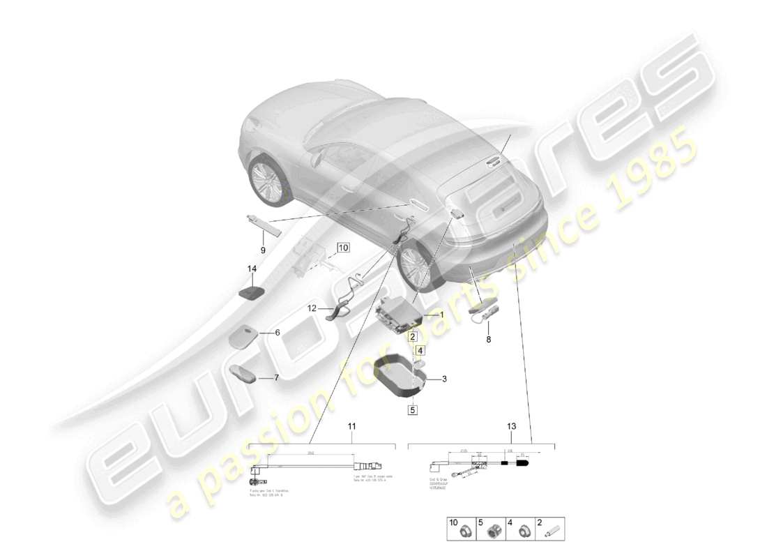 a part diagram from the porsche macan parts catalogue