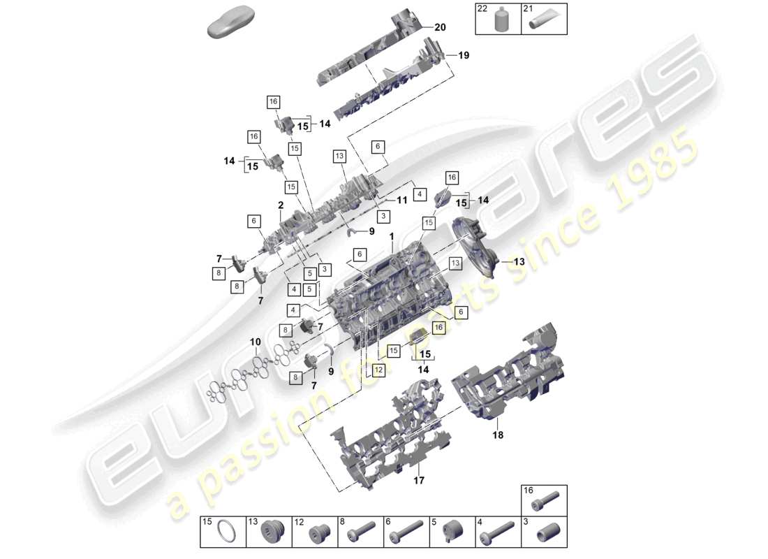 a part diagram from the porsche 2026 (cayenne e3 pa) parts catalogue
