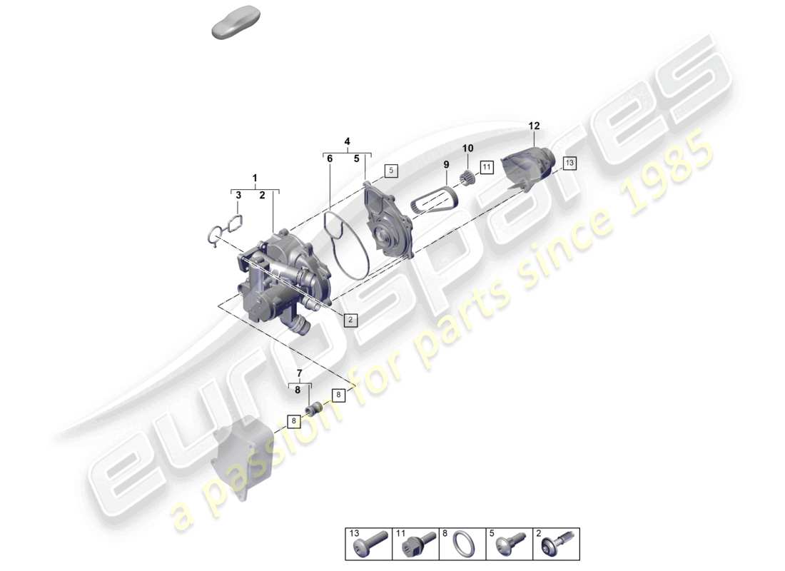 a part diagram from the porsche 2024 (cayenne e3 pa) parts catalogue