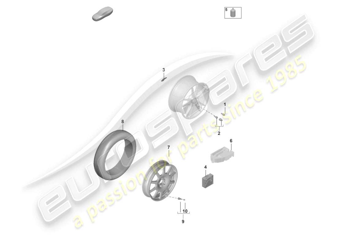 part diagram containing part number pab601190a