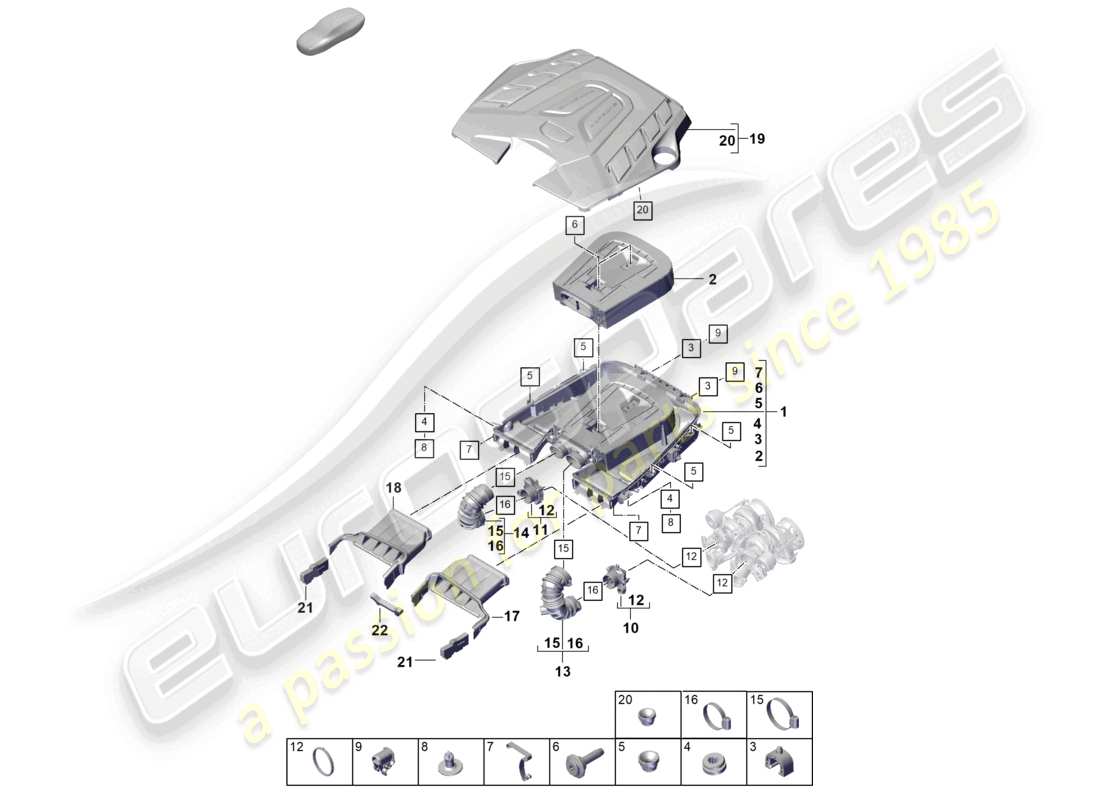 a part diagram from the porsche 2026 (cayenne e3 pa) parts catalogue