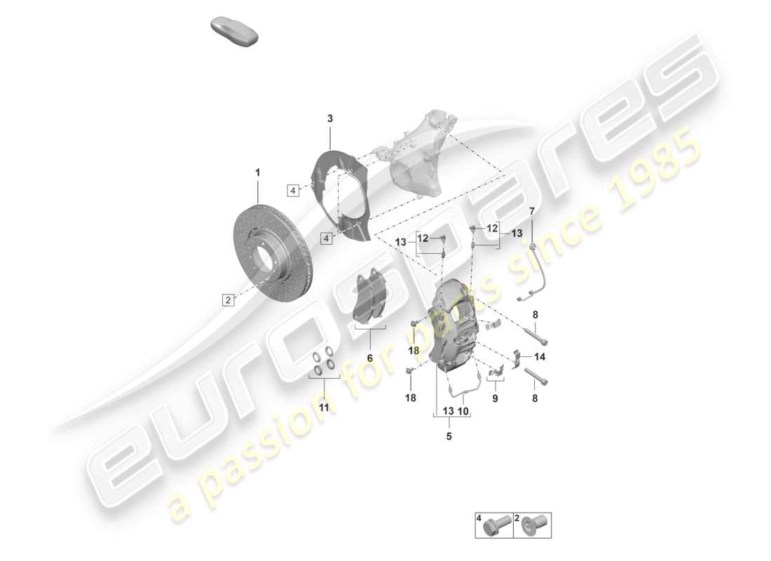 VIEW PARTS DIAGRAMS FROM THE PORSCHE 992 PARTS CATALOGUE a part diagram from the porsche 992 parts catalogue
