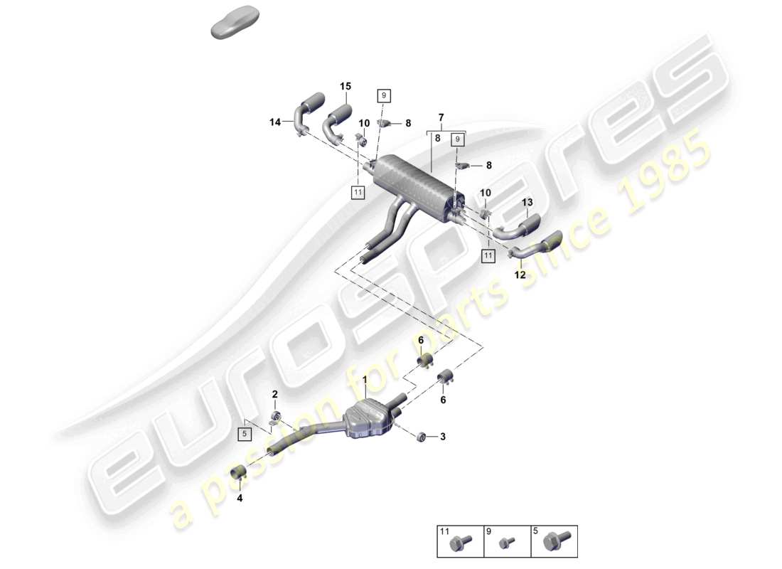 a part diagram from the porsche 2025 (cayenne e3 pa) parts catalogue